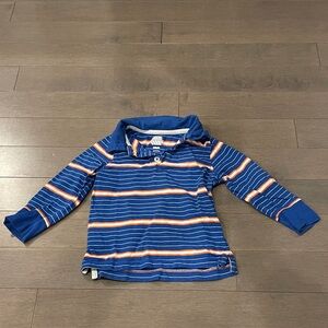 Old Navy Blue and Orange Striped Kid’s Shirt